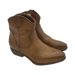Stivaletto pelle texano Zoe Cuoio  - Texricp -