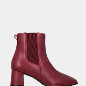 Beatles in nappa bordeaux con fasce elasticizzate laterali