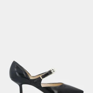 Mary Jane in verlux nero con scollo sagomato