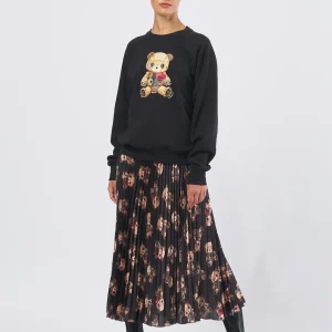 Felpa Girocollo da Donna FLICY con Stampa Orsi