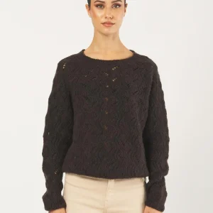 Maglia Traforata Lavorazione Tricot Moro