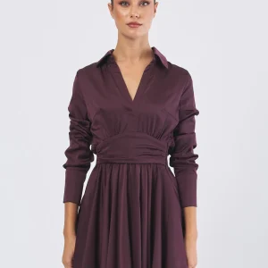 Abito da Cocktail Donna Concetta Bordeaux