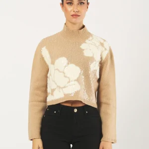 Maglia Timo Misto Lana Intarsio Jacquard Paillettes