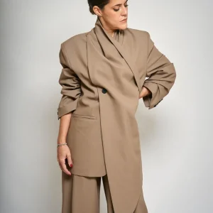 Blazer Sartoriale da Donna Verde Oliva