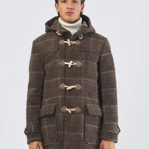 Cappotto Uomo in Panno Misto Lana MONTGALMO Moro