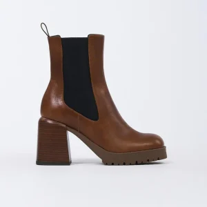 Stivaletto Chelsea in Camoscio color Legno