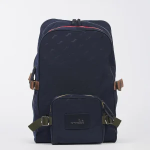 Zaino Uomo in Tessuto Tecnico con Logo Blu Navy