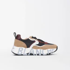 Sneaker Donna Club105 in Suede Marrone e Nero