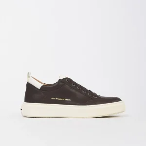 Sneakers Uomo Bond in Pelle Marrone/Bianco