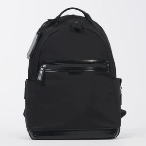 Zaino da Viaggio Travel in Tessuto Tecnico e Pelle