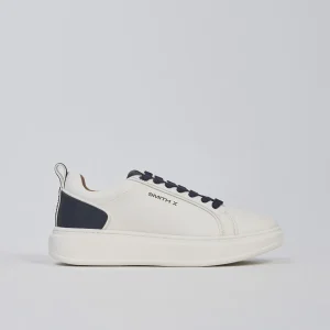 Sneakers Uomo Modello Stone in Pelle White Blue
