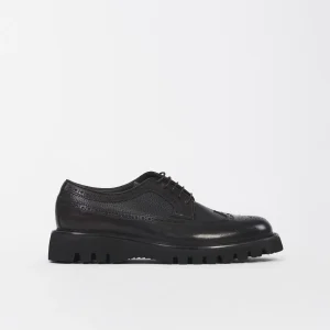 Stringate Uomo Blu Barrett Bastia In Pelle Testa Di Moro