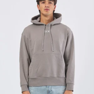 Felpa Uomo S-Macs-Hood-OD con Logo Ovale Metallico