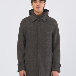 Cappotto Uomo Martinez in Panno Misto Lana