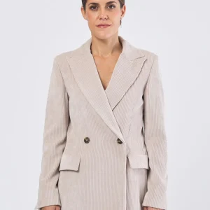Blazer Topazio in Velluto a Coste Stretch
