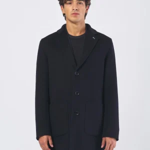 Cappotto Lungo Uomo Monopetto Pura Lana