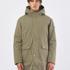 Parka Uomo in Twill di Cotone Tecnico Idrorepellente