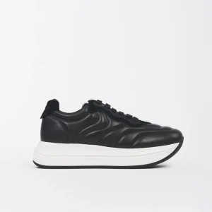 Sneaker Donna Merry Pump in Pelle e Tessuto Tecnico