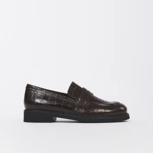 Mocassino Donna in Pelle Stampa Cocco