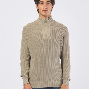 Felpa Uomo Headley con Zip in Cotone e Modal