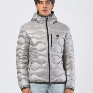Piumino Wave Nylon Lucido Piuma 90/10