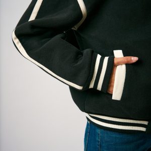 Bomber Donna Stile College in Velluto Tecnico