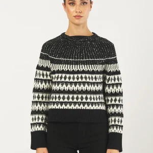 Maglia Jacquard Xanadu Misto Lana Paillettes