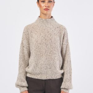 Maglia Delia Avorio Misto Mohair e Alpaca
