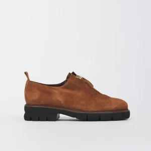 Mocassino Donna in Camoscio Classico Brandy
