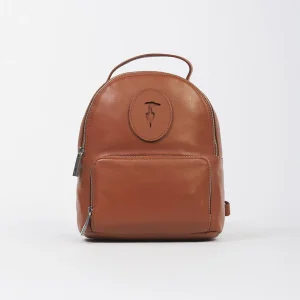 Zaino Donna Society in Pelle Liscia Brandy