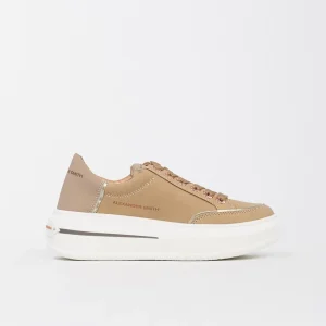 Sneaker Platform Lancaster in Pelle Cognac