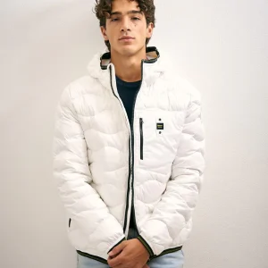 Piumino Uomo Wave Bianco in Nylon Trapuntato