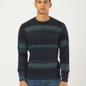 Pullover Girocollo Uomo Lana Merino Chevron