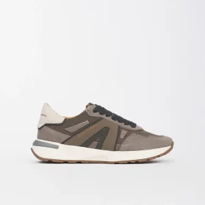 Sneaker Uomo Liverpool Pelle e Tessuto Avorio